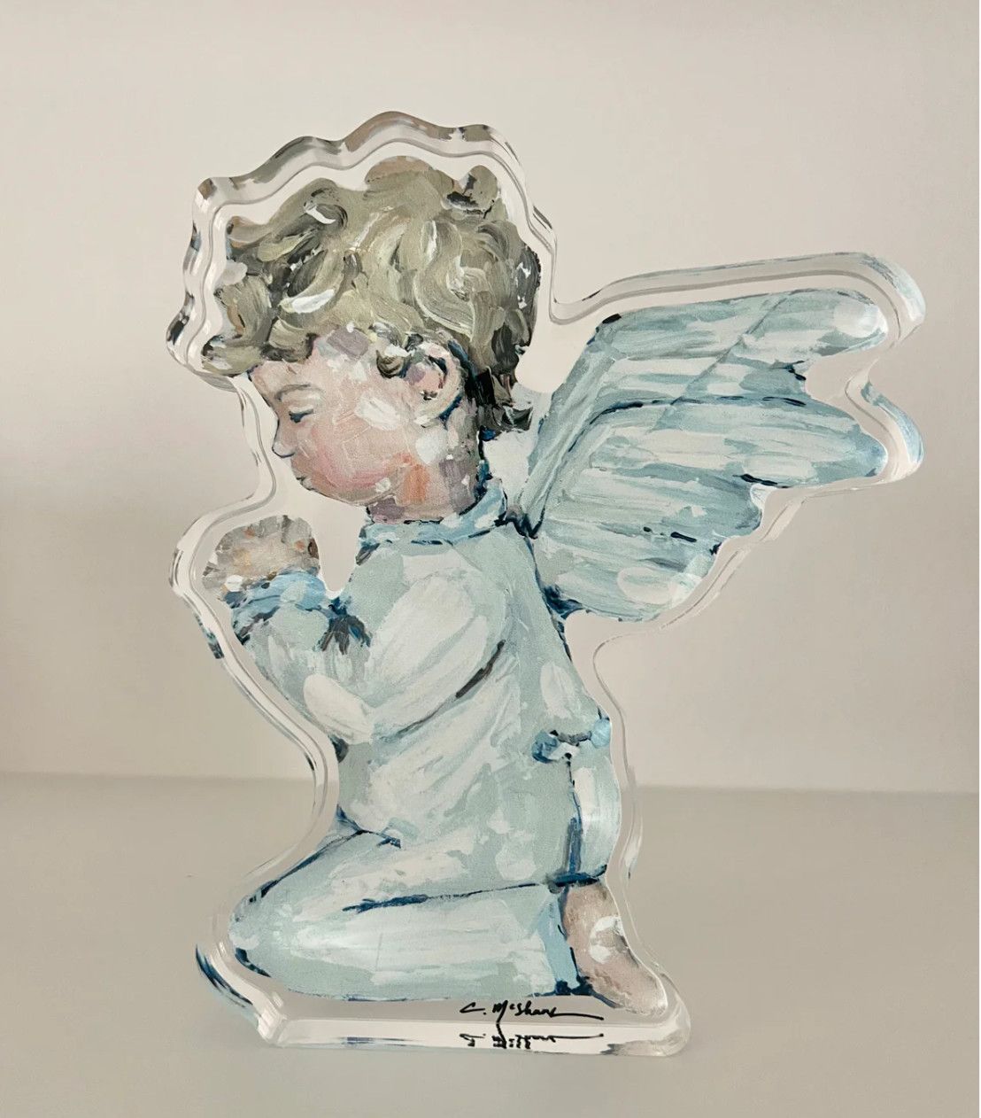 Tiny WIngs III Contour Acrylic Block