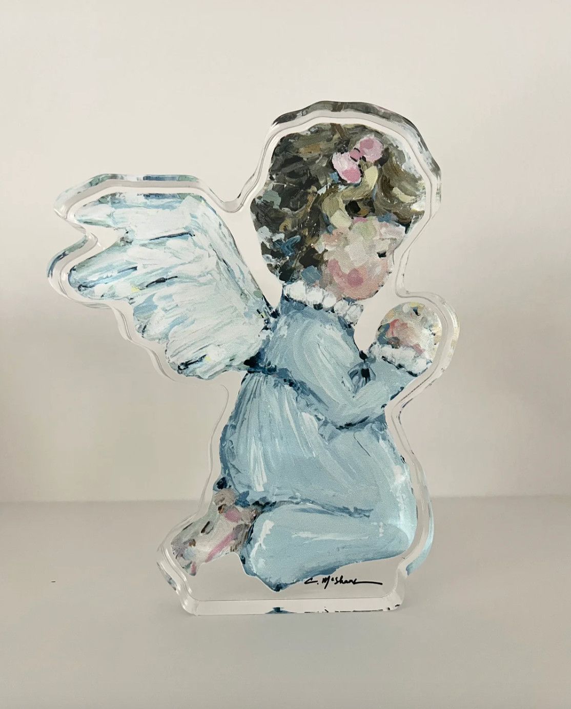Tiny Wings IV Contour Acrylic Block
