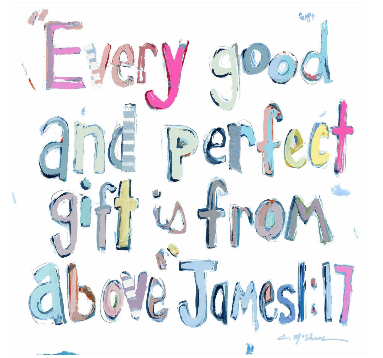 Acrylic Block James Pink