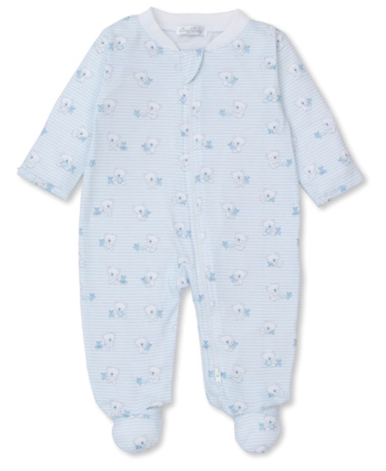 Beary Best Friend Footie w/ Zip PRT (asst colors)