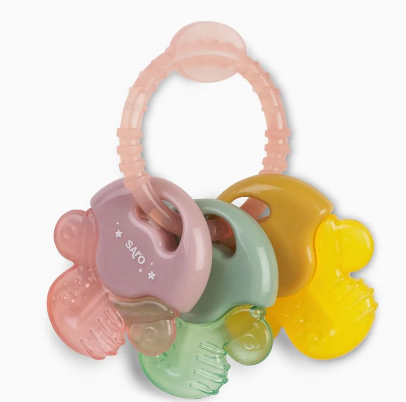 Water Teether Keys Blossom Pink