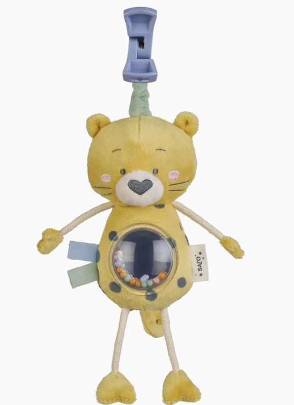 Jungle Party Mirror Rattle Cheetah