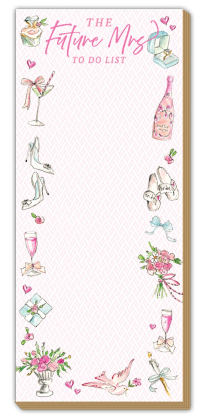 Luxe Skinny Notepad- Future Mrs. To-Do List