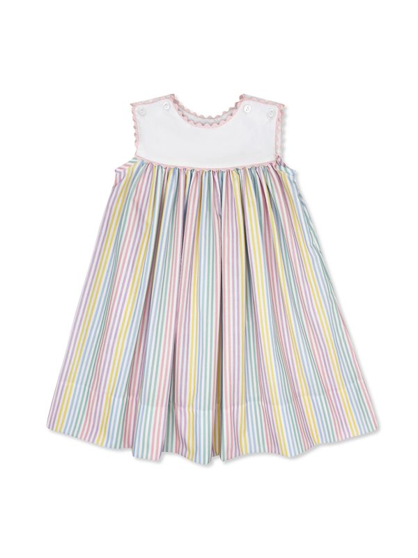 Charming Dress- Petunia Pinstripe