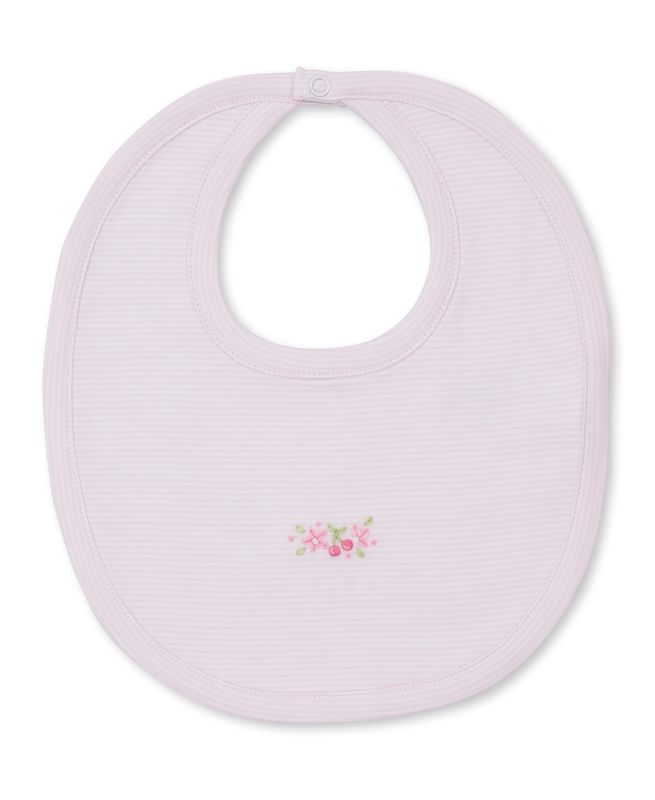 Summer Medley 25 Light Pink Flower Embroidered Bib