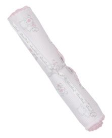 KK Beary Besties Burp Cloth- Light Pink