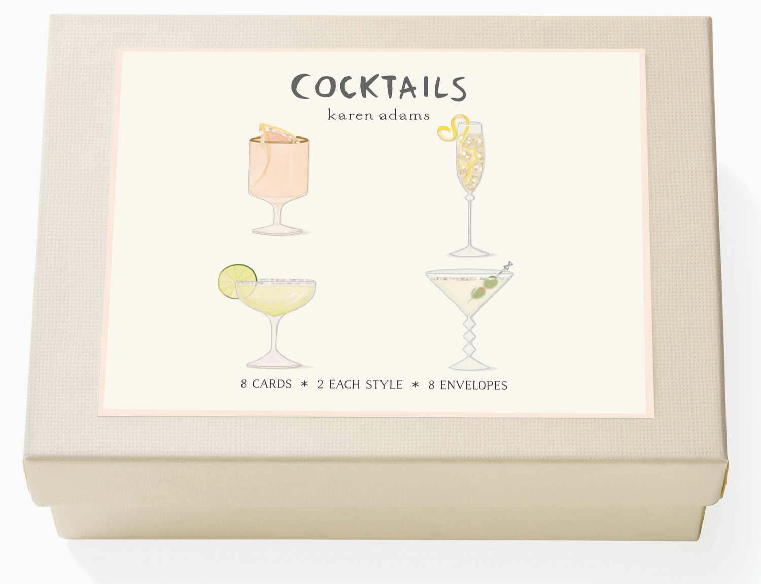 KA Cocktails Note Card Box