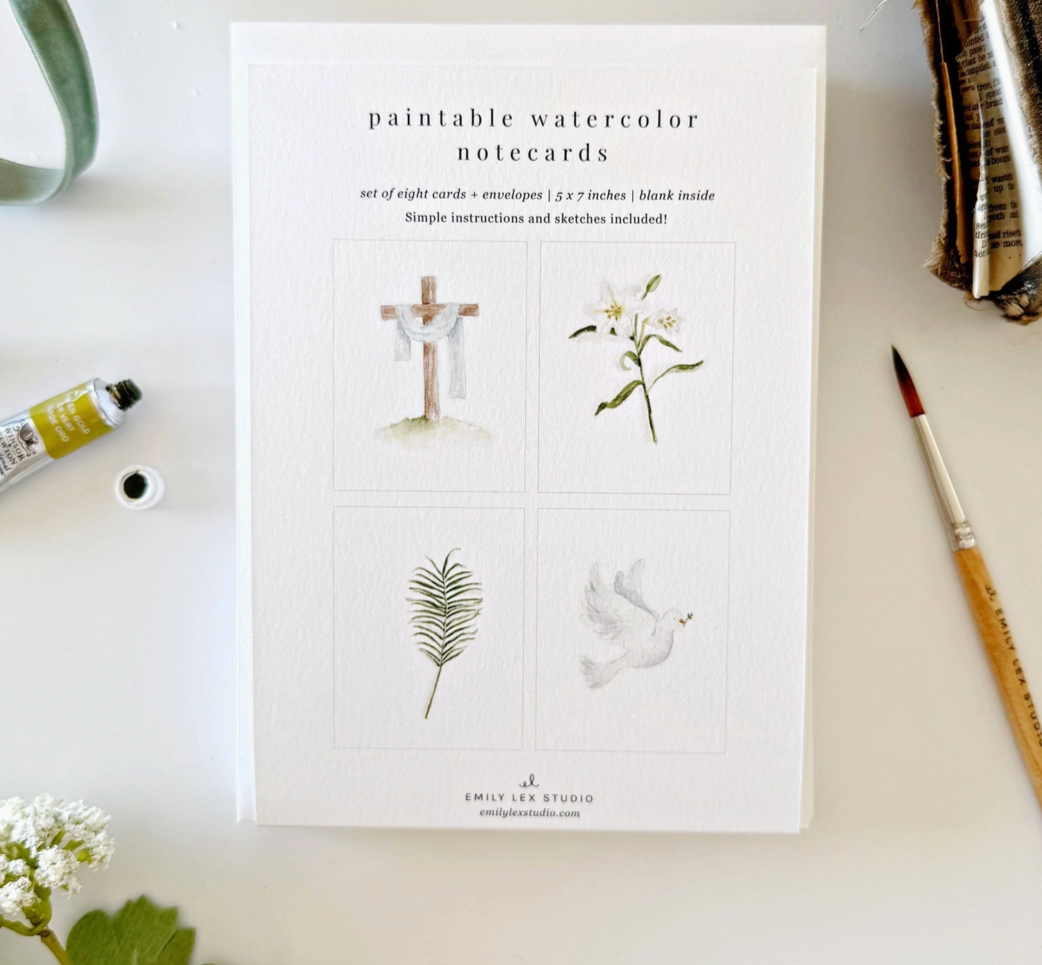 He is Risen Paintable Notecards