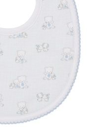 KK Beary Besties Bib- Light Blue