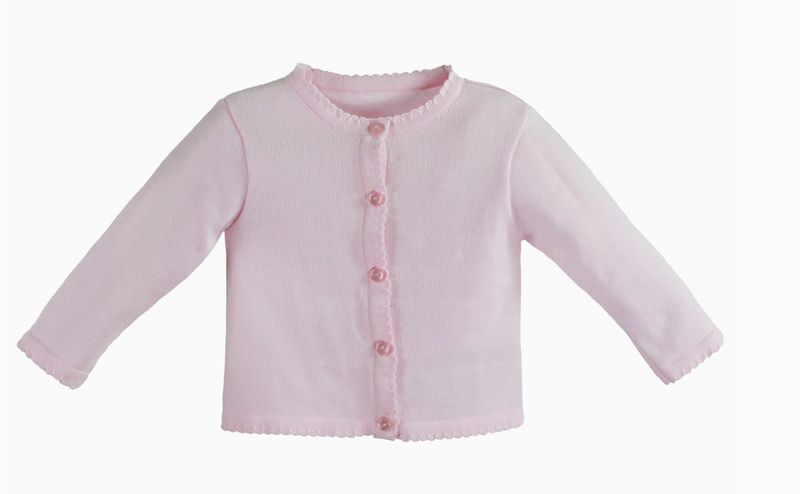 Scalloped Edge Cardigan Sweater 