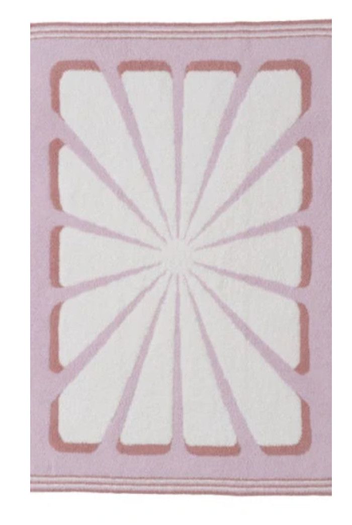 CC Floral Sunburst Stroller Blanket- Petal