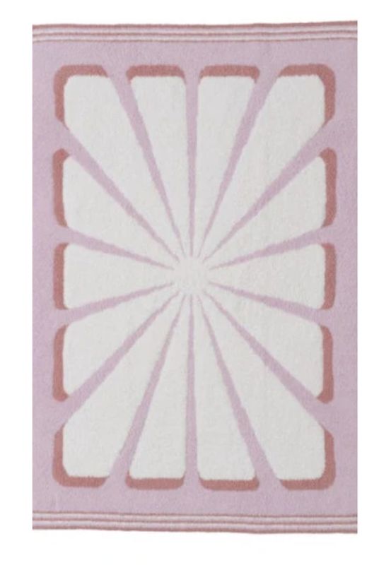 CC Floral Sunburst Stroller Blanket- Petal