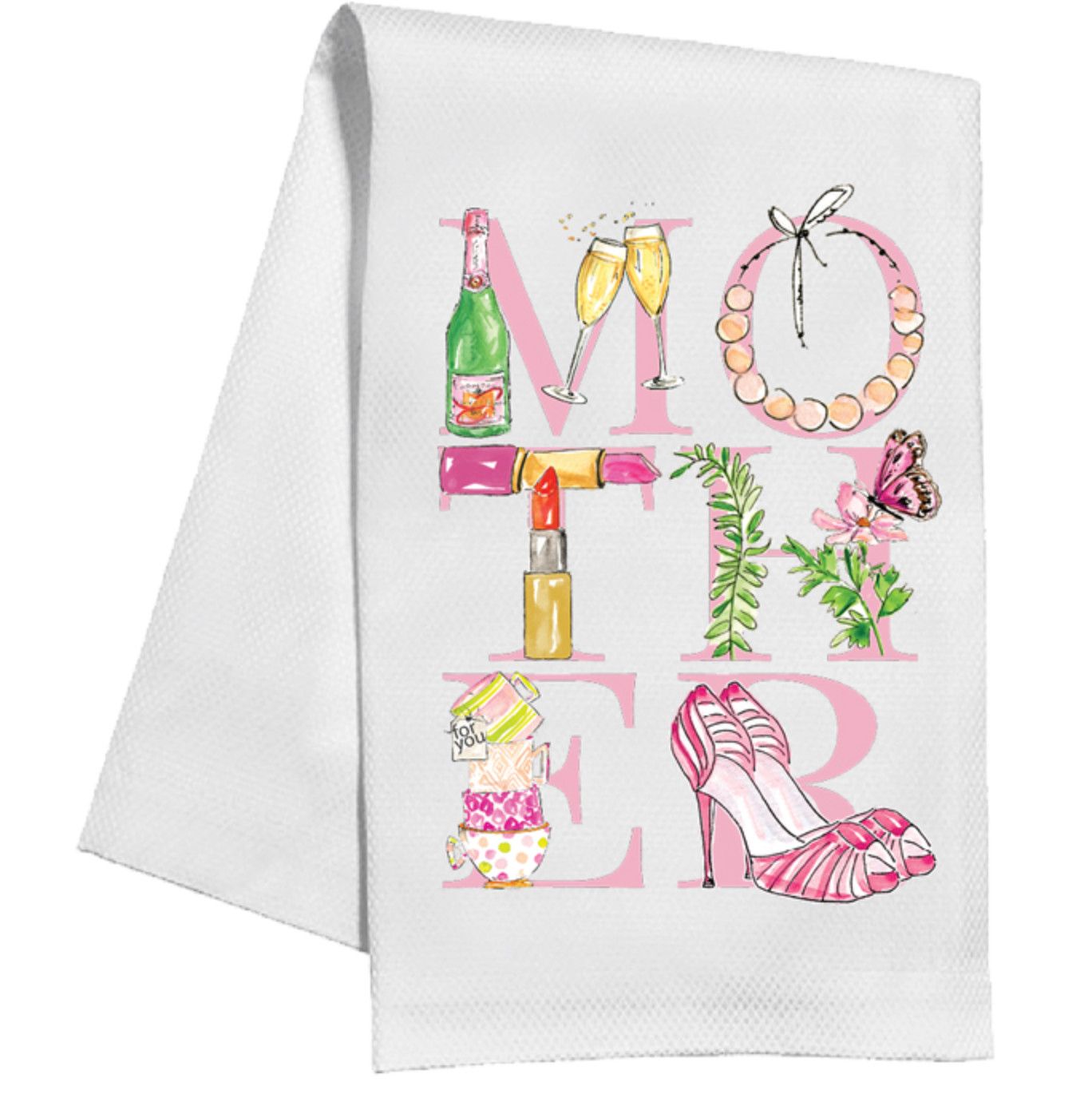 Kitchen Towel Handpainted Mother Icons
