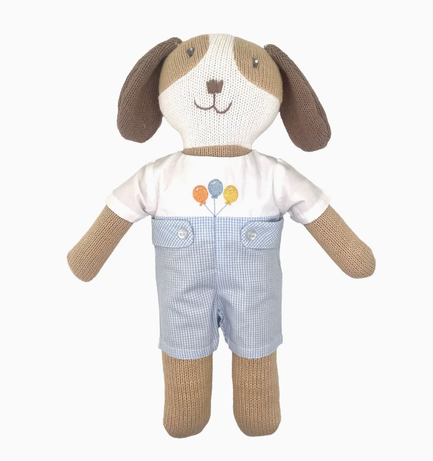Knit Dog w/ Birthday Romper