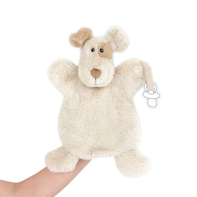 Tan Puppy Paci Puppet