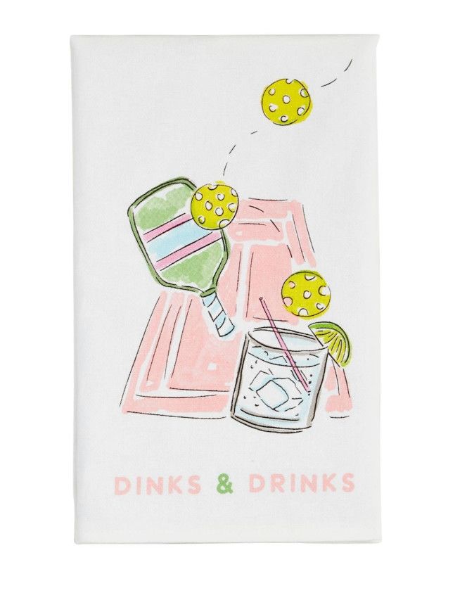 Dinks &amp; Drinks Kitchen Towel