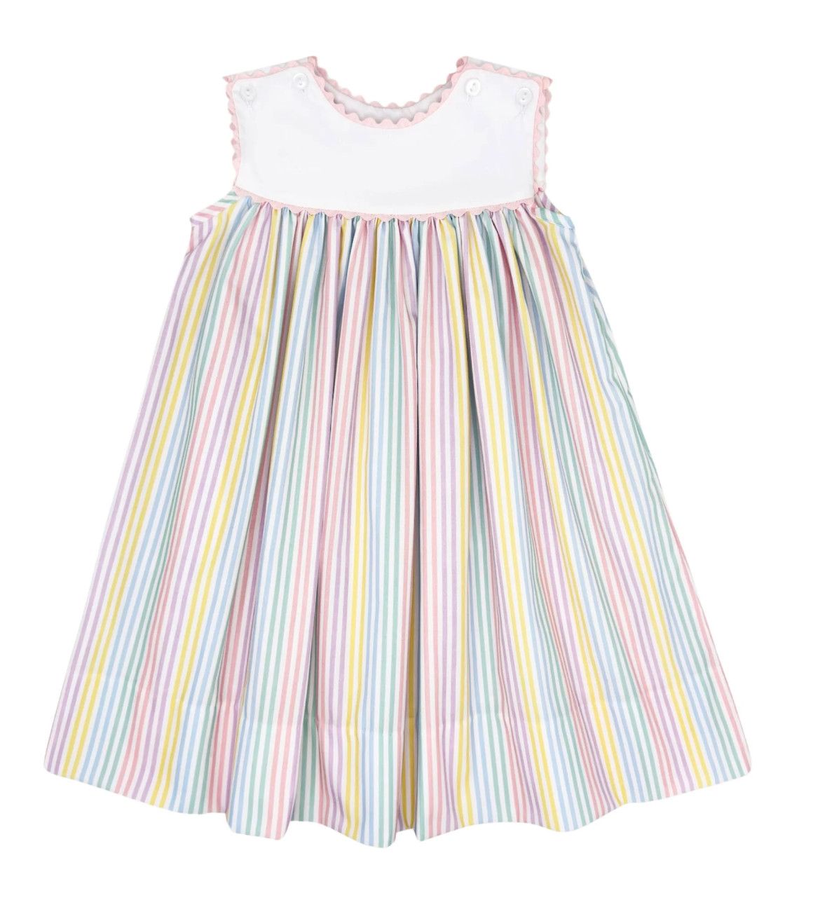 Charming Dress - Petunia Pinstripe