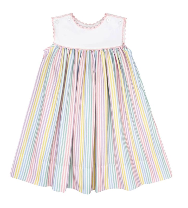 Charming Dress - Petunia Pinstripe