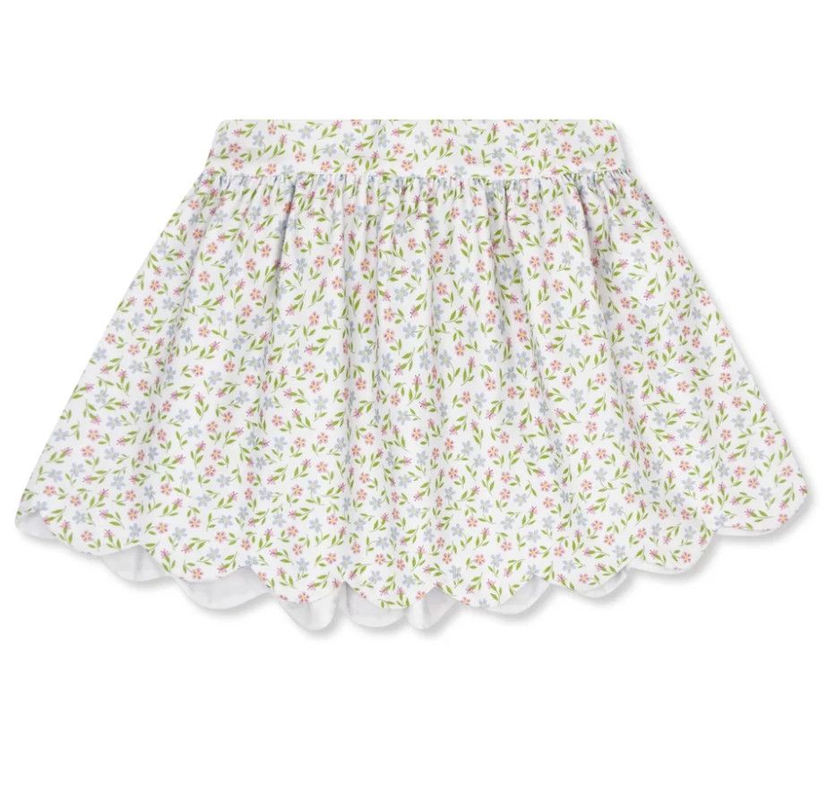 Susie Scallop Skirt - Fairhope Floral