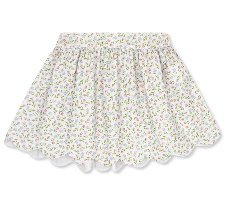 Susie Scallop Skirt - Fairhope Floral