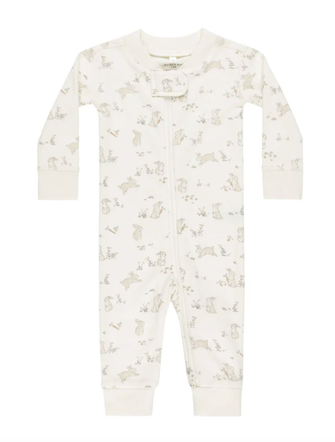 Zip Longsleeve Sleeper- Bunnies