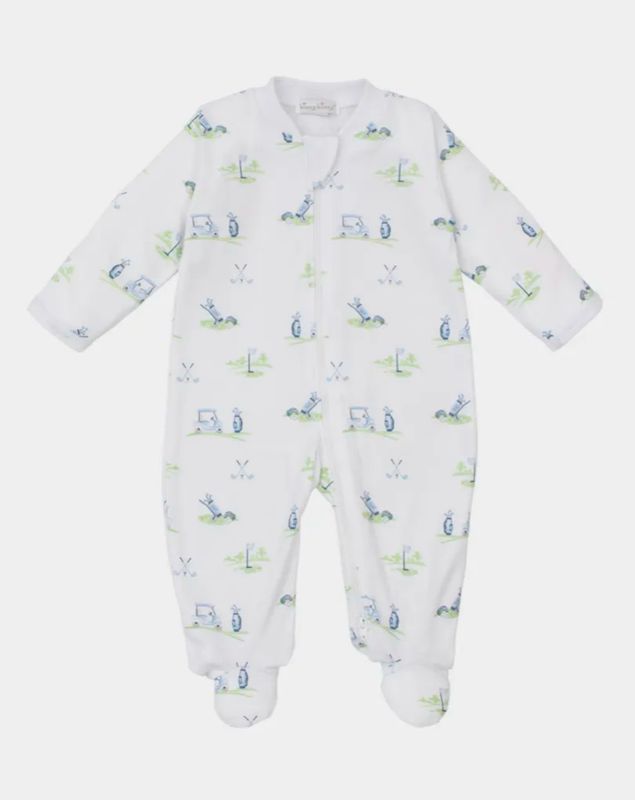 Fairway Foursom Footie w/ Zip - Multi Blue