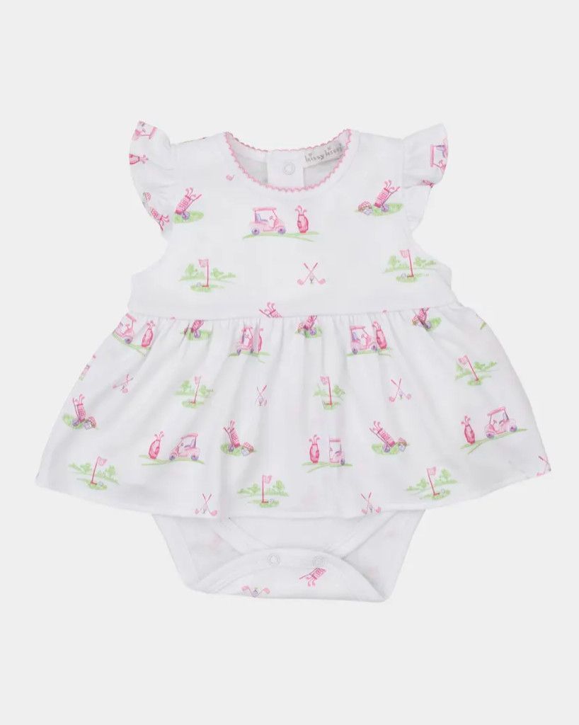 Fairway Foursom Bodysuit Dress - Multi Pink