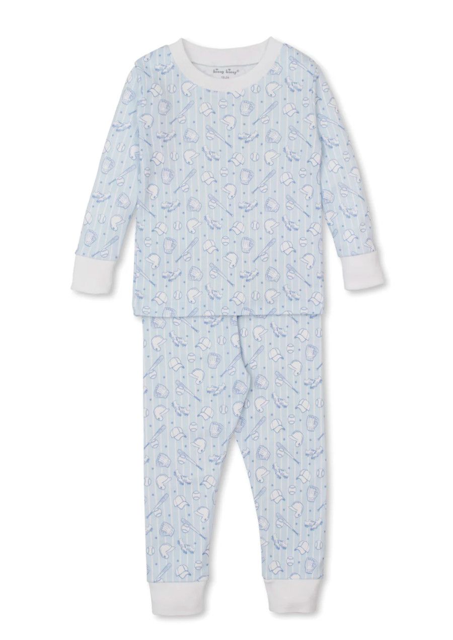 Backyard Baseball Pajama Set Snug - Light Blue