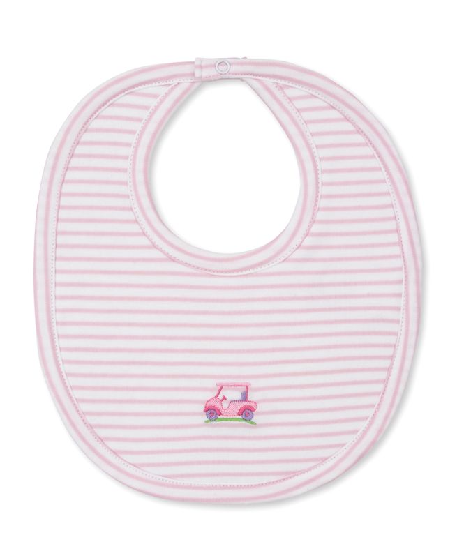 Fairway Foursom Bib - Pink Stripe OS
