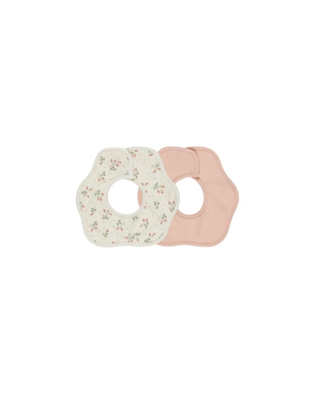 Flower Bib 2 Pack - Strawberries/Melon