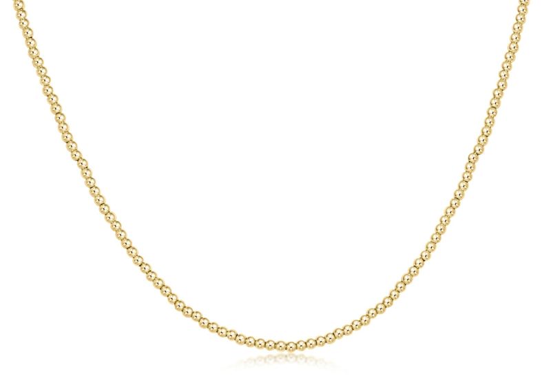15" Choker Classic Gold 2mm Bead