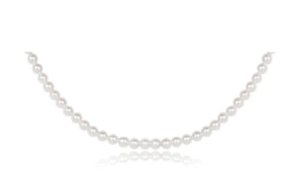15&quot; Choker Classic Pearl 3mm bead