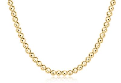 EN 15&quot; Choker Classic Gold 5mm Bead