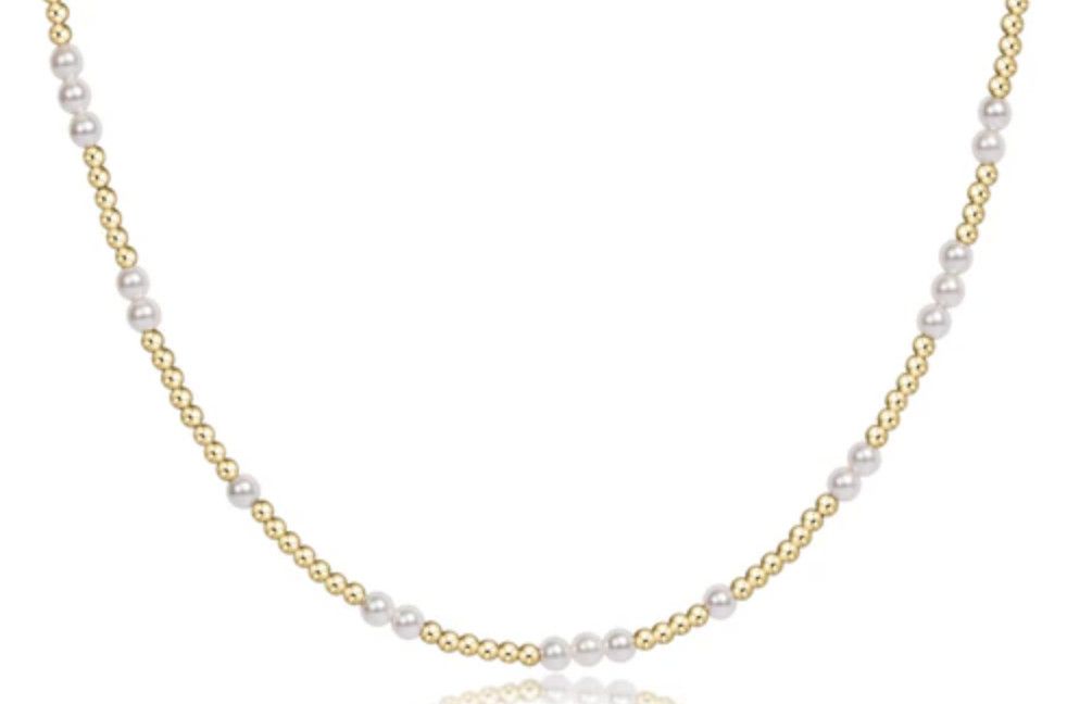 15” Choker Hope Unwritten 3mm Pearl
