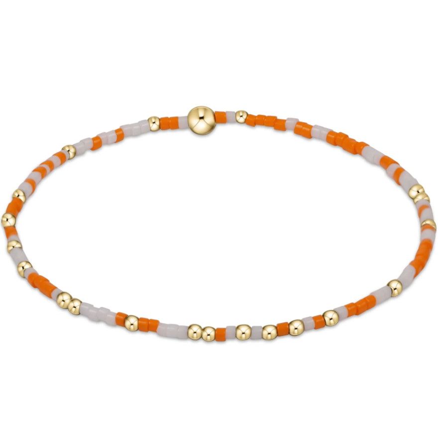 Egirl Gameday Hope Unwritten bracelet-Orange and White