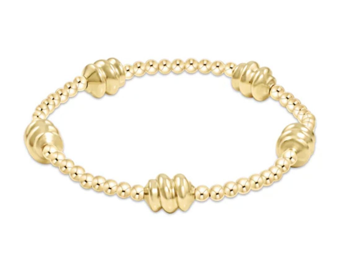 Admire Small Gold 2.5mm Bead Bracelet - Gold