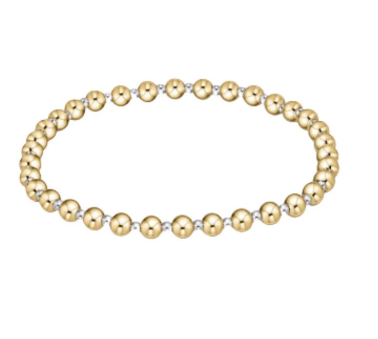 E Newton Classic Grateful Mixed Metal 4mm Bracelet