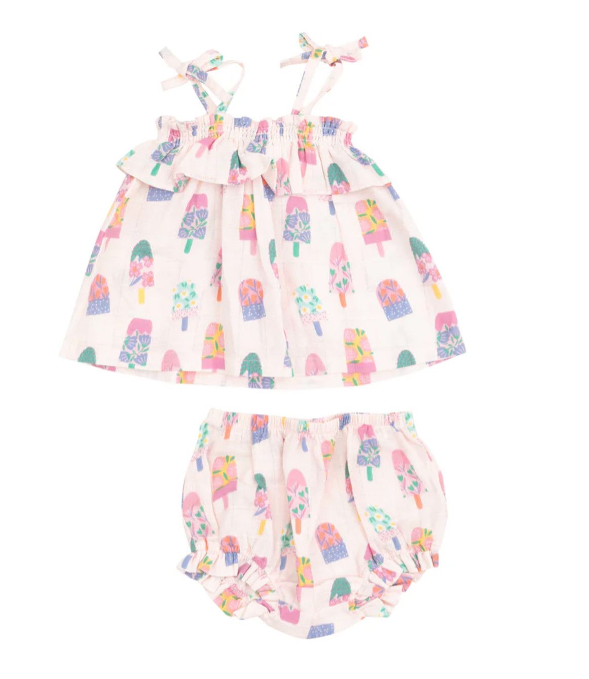 Floral Popsicles Ruffle Top &amp; Bloomer