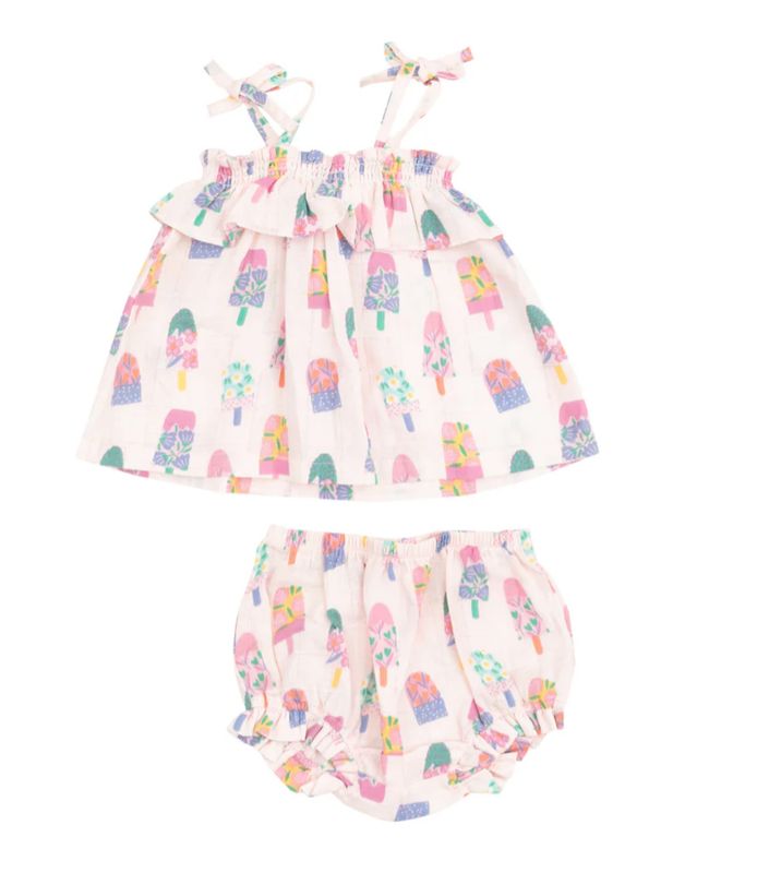 Floral Popsicles Ruffle Top &amp; Bloomer