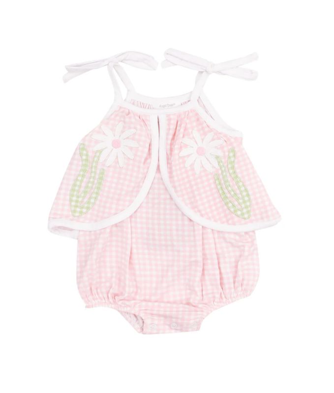 Mini Gingham Swing Front Sunsuit w/ Ap