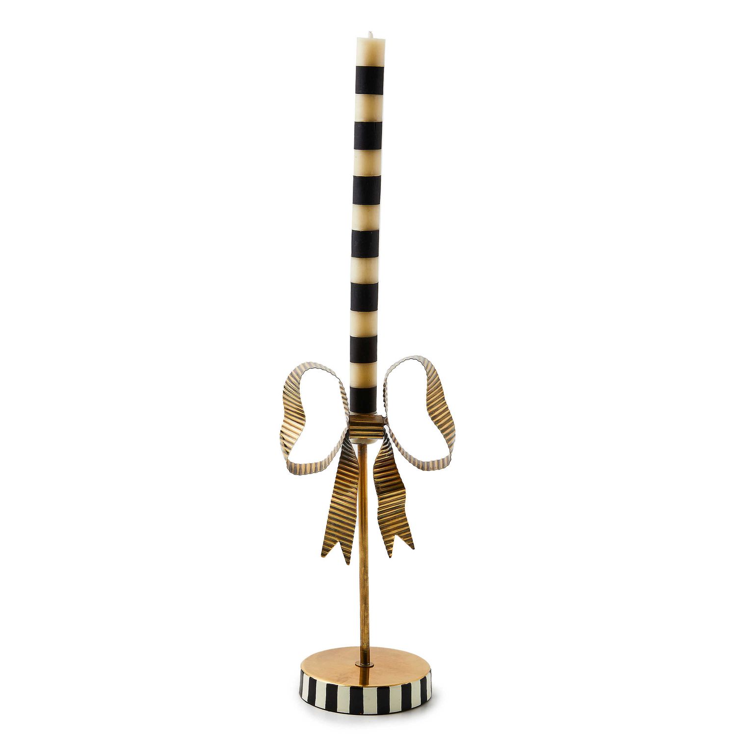 Bow Tall Metal Candle Holder