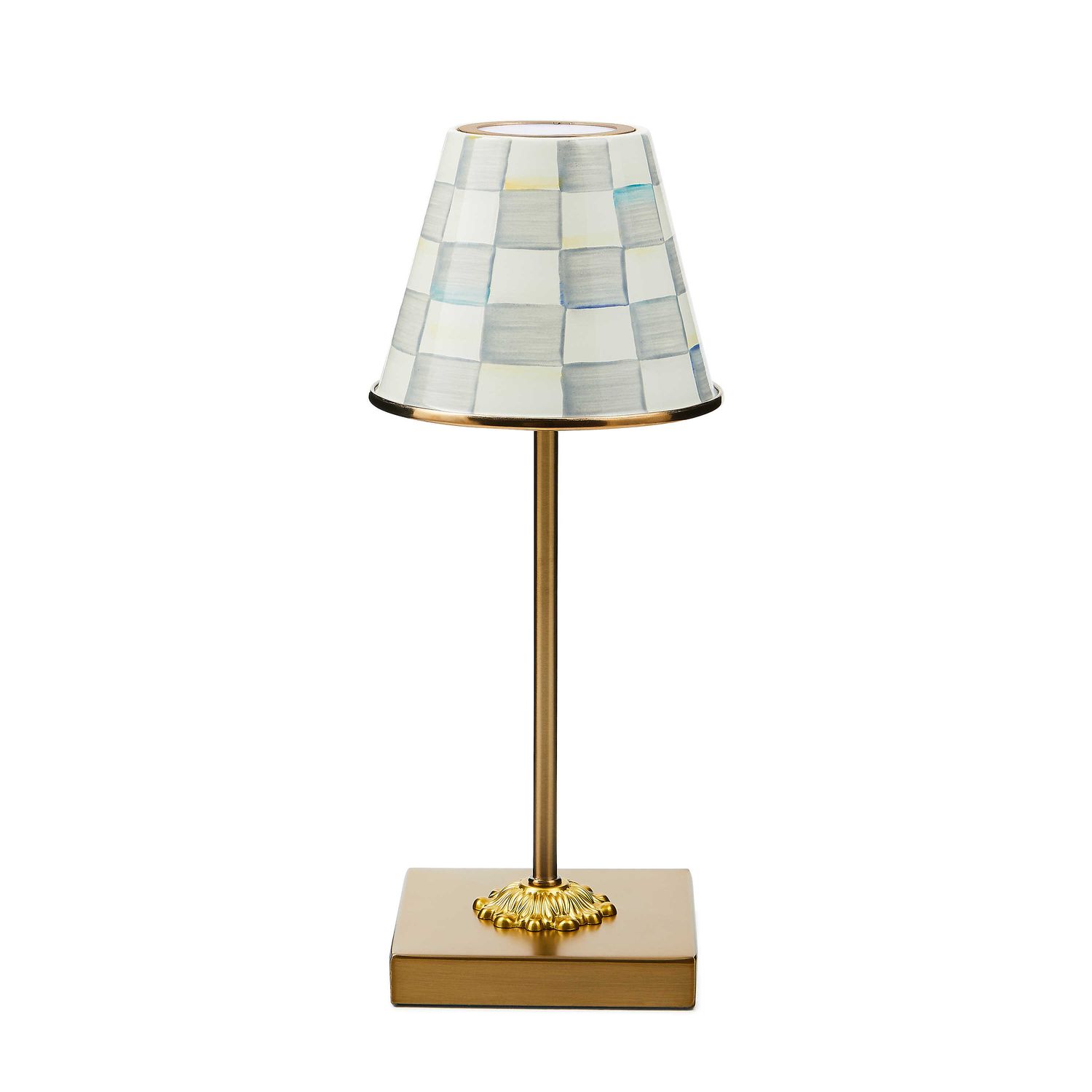 Sterling Check LED Rechargeable Cafe Table Lamp
