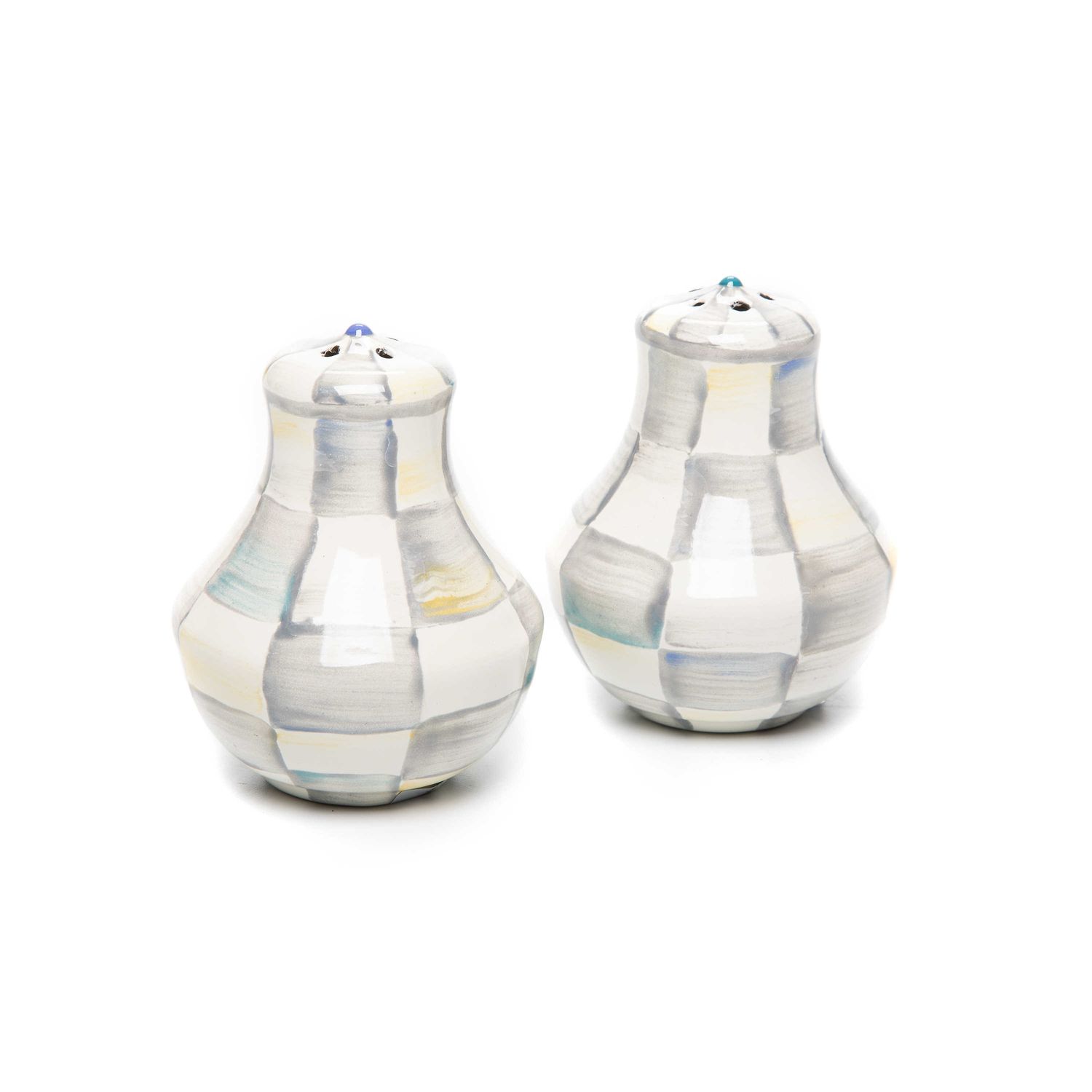 Sterling Check Salt &amp; Pepper Shakers