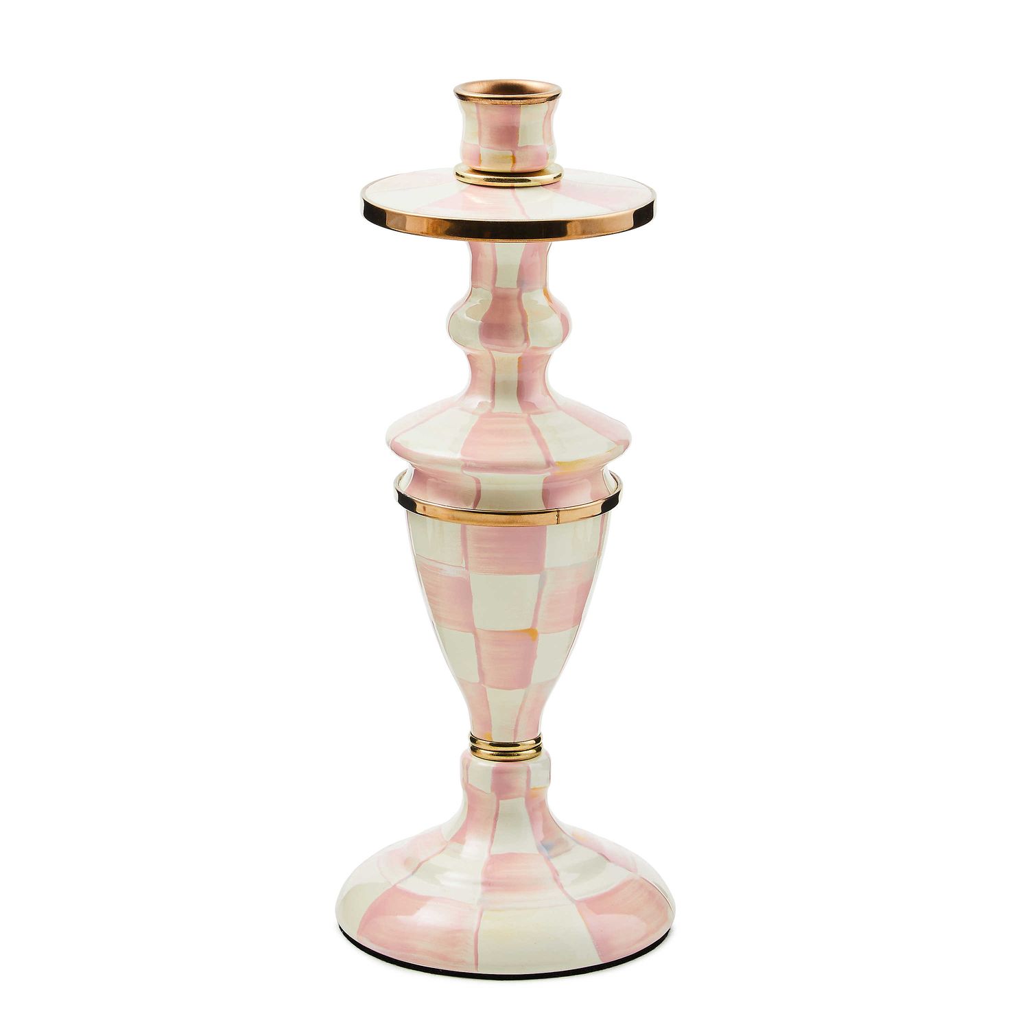 Rosy Check Medium Enamel Candlestick
