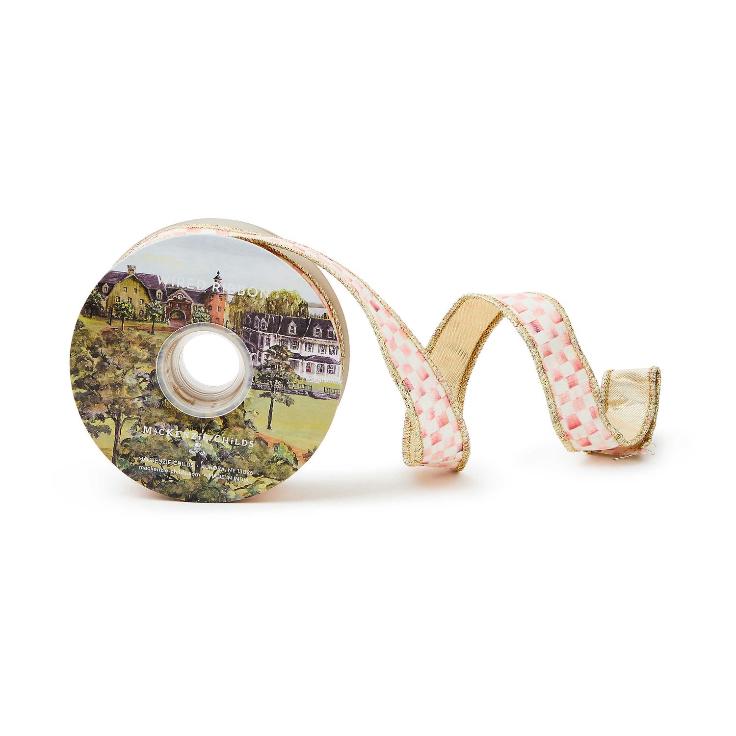 Rosy Check Ribbon (1 yard)