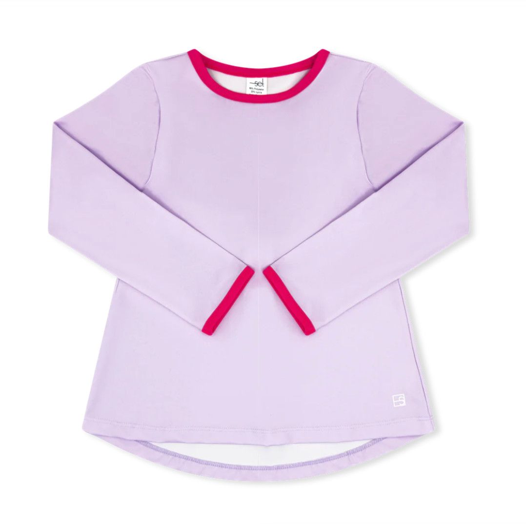 Taylor T LS-Petal Purple and Pink