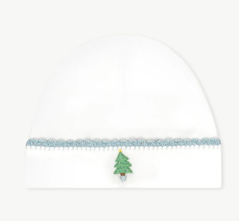 Christmas Tree Embroidered Baby Hat
