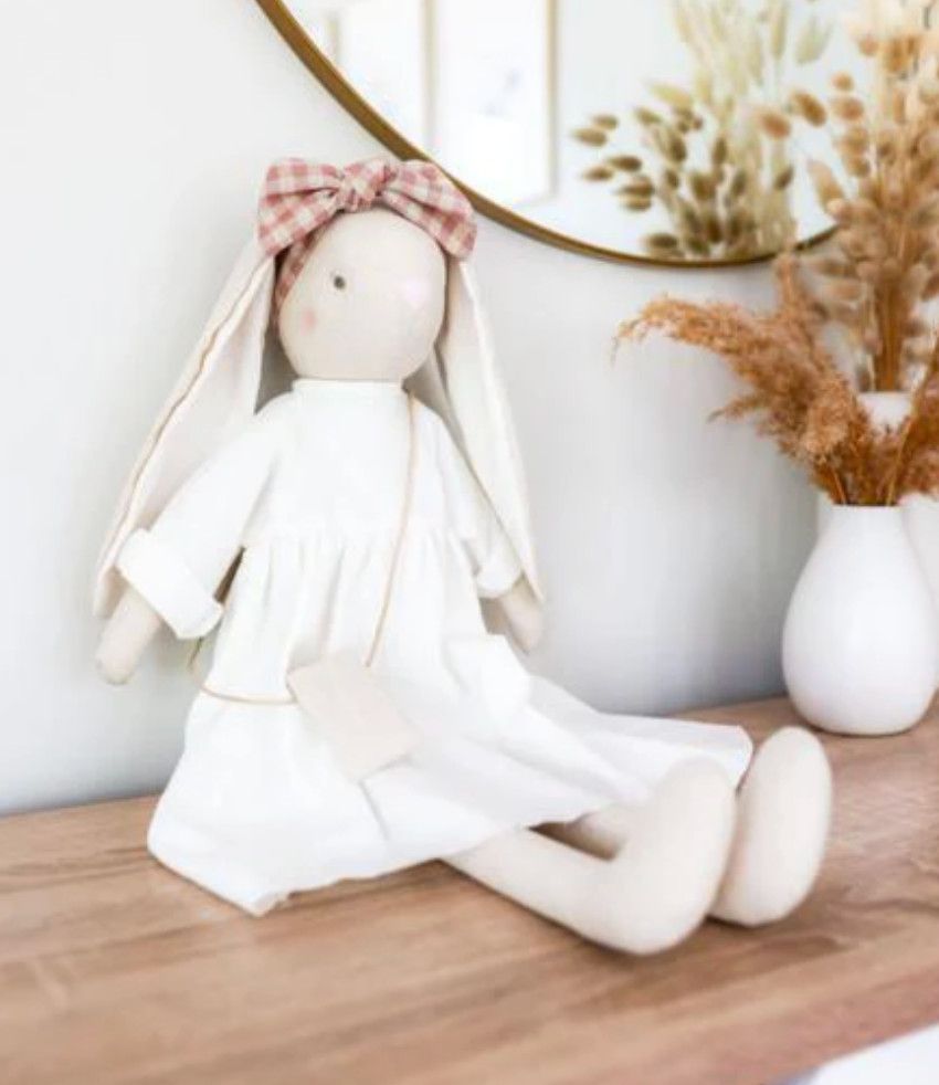 Alimrose Sofia Bunny Ivory Linen