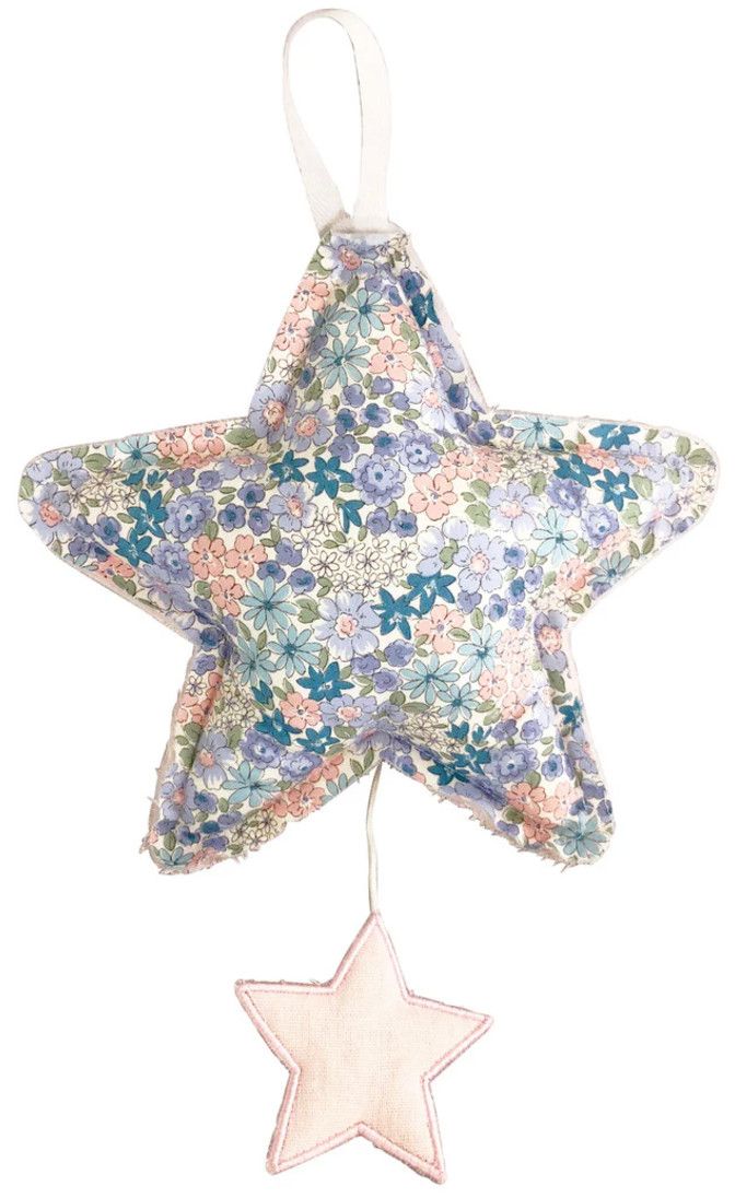 Alimrose Star Musical Pink Linen &amp; Liberty Blue