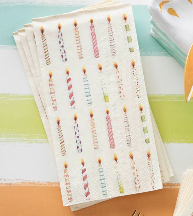 Birthday Candles Guest Napkin